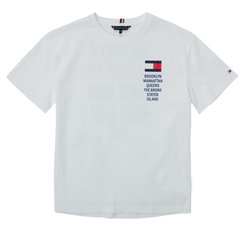 textil Pojkar T-shirts Tommy Hilfiger KB0KB07599-YBR Vit