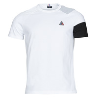 textil Herr T-shirts Le Coq Sportif BAT TEE SS N 1 Vit / Grå / Svart