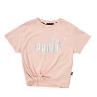 textil Flickor T-shirts Puma ESS KNOTTED TEE Rosa