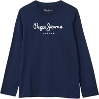 textil Pojkar Långärmade T-shirts Pepe jeans NEW HERMAN Marin