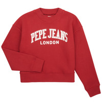 textil Flickor Sweatshirts Pepe jeans ELISABETH Röd
