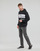 textil Herr Sweatshirts Calvin Klein Jeans INSTITUTIONAL BLOCKING HOODIE Svart / Vit