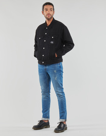 Calvin Klein Jeans GENDERLESS PADDED DENIM JACKET Svart