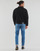 textil Herr Jeansjackor Calvin Klein Jeans GENDERLESS PADDED DENIM JACKET Svart