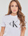 textil Dam T-shirts Calvin Klein Jeans CORE MONOGRAM REGULAR TEE Vit