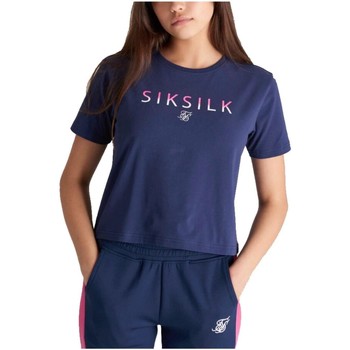 textil Flickor T-shirts Siksilk  Blå