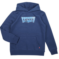 textil Pojkar Sweatshirts Levi's BATWING PRINT HOODIE Marin