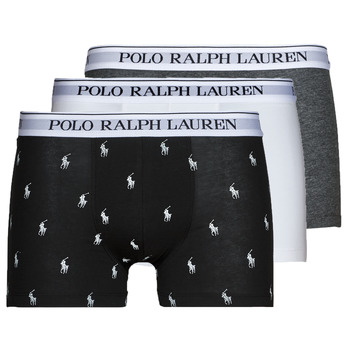 Underkläder Herr Boxershorts Polo Ralph Lauren CLASSIC TRUNK X3 Svart / Grå / Vit