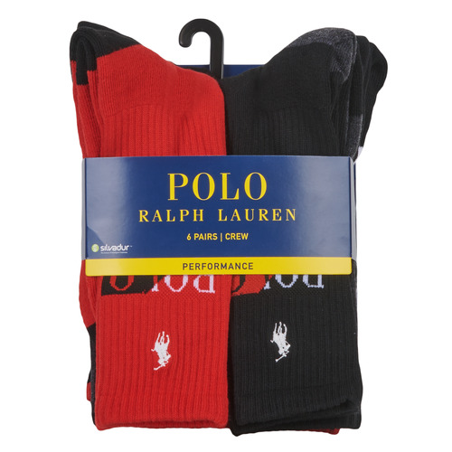 Underkläder Herr Sportstrumpor Polo Ralph Lauren SPORT X6 Flerfärgad
