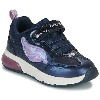 Skor Flickor Sneakers Geox J SPACECLUB GIRL B Violett