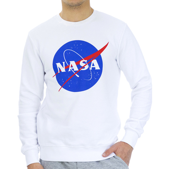 textil Herr Sweatshirts Nasa NASA11S-WHITE Vit