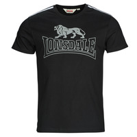 textil Herr T-shirts Lonsdale PERSHILL Svart
