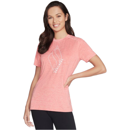 textil Dam T-shirts Skechers Diamond Blissful Tee Rosa