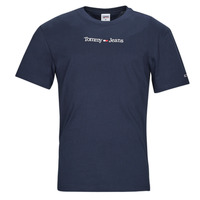 textil Herr T-shirts Tommy Jeans TJM CLASSIC LINEAR LOGO TEE Marin