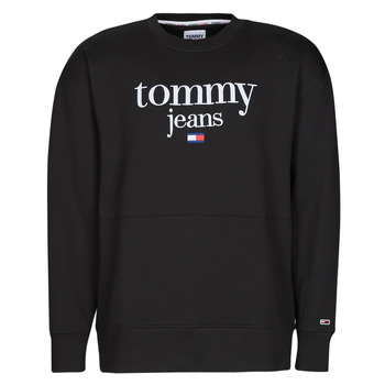 textil Herr Sweatshirts Tommy Jeans TJM REG MODERN CORP LOGO CREW Svart