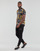 textil Herr T-shirts Versace Jeans Couture 73GAH6S0-G89 Svart / Vit / Gul
