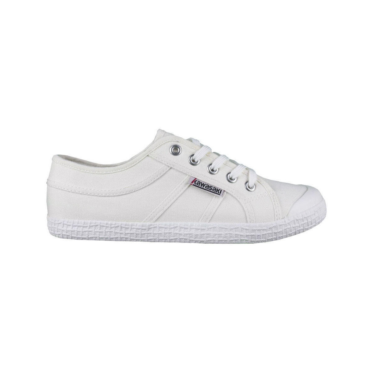 Skor Herr Sneakers Kawasaki Tennis Canvas Shoe K202403 1002 White Vit