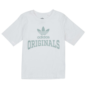 textil Flickor T-shirts adidas Originals HL6871 Vit