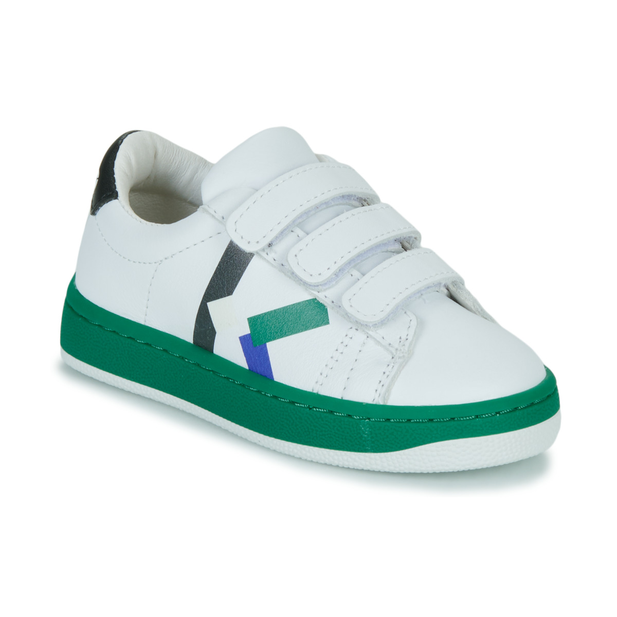 Skor Pojkar Sneakers Kenzo K29092 Vit / Grön