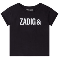 textil Flickor T-shirts Zadig & Voltaire X15369-09B Svart