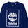 textil Pojkar Långärmade T-shirts Timberland T25T31-843 Blå