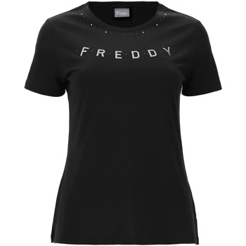 textil Dam T-shirts Freddy S2WALT2 Svart