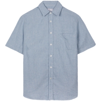 textil Herr Långärmade skjortor Portuguese Flannel New Highline Shirt Blå