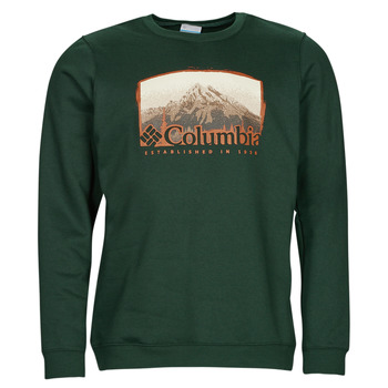 textil Herr Sweatshirts Columbia Hart Mountain  Graphic Crew Grön