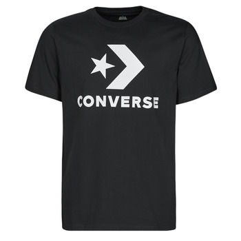 textil Herr T-shirts Converse GO-TO STAR CHEVRON TEE Svart