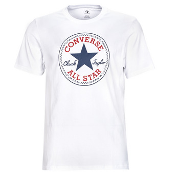 textil Herr T-shirts Converse GO-TO CHUCK TAYLOR CLASSIC PATCH TEE Vit