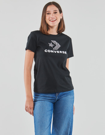 Converse STAR CHEVRON TEE Svart