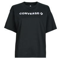 textil Dam T-shirts Converse WORDMARK RELAXED TEE Svart