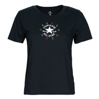textil Dam T-shirts Converse CHUCK CRYSTAL ENERGY REGULAR TEE Svart