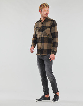 Only & Sons  ONSMILO LS CHECK OVERSHIRT Brun
