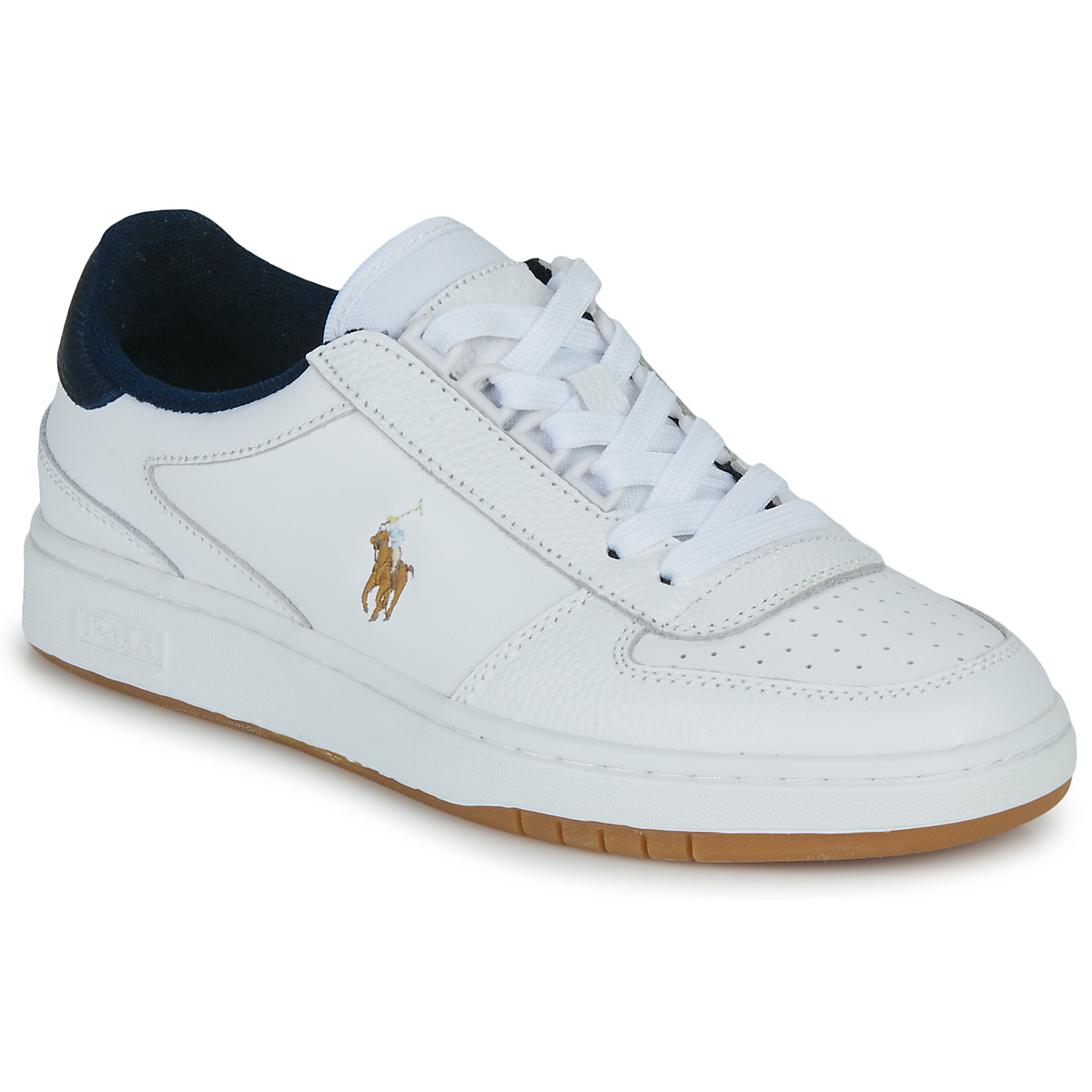 Skor Sneakers Polo Ralph Lauren POLO CRT PP-SNEAKERS-LOW TOP LACE Vit / Marin