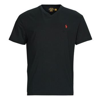textil Herr T-shirts Polo Ralph Lauren KSC08H-SSVNCLS-SHORT SLEEVE-T-SHIRT Svart / Svart