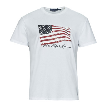 textil Herr T-shirts Polo Ralph Lauren K223SS03-SSCNCLSM1-SHORT SLEEVE-T-SHIRT Vit / Vit