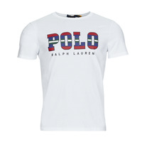 textil Herr T-shirts Polo Ralph Lauren G223SC41-SSCNCMSLM1-SHORT SLEEVE-T-SHIRT Vit / Vit