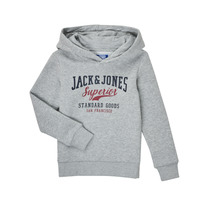 textil Pojkar Sweatshirts Jack & Jones JJELOGO SWEAT HOOD Grå