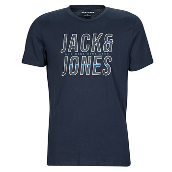 textil Herr T-shirts Jack & Jones JJXILO TEE SS CREW NECK Marin