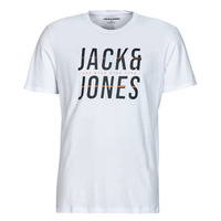 textil Herr T-shirts Jack & Jones JJXILO TEE SS CREW NECK Vit