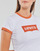 textil Dam T-shirts Levi's GRAPHIC RINGER MINI TEE Orange / Ljus / Vit
