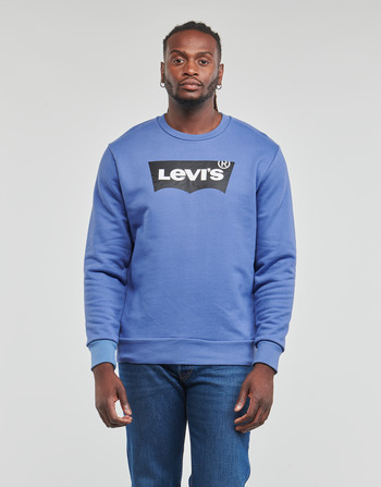 textil Herr Sweatshirts Levi's STANDARD GRAPHIC CREW Blå
