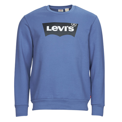 textil Herr Sweatshirts Levi's STANDARD GRAPHIC CREW Blå
