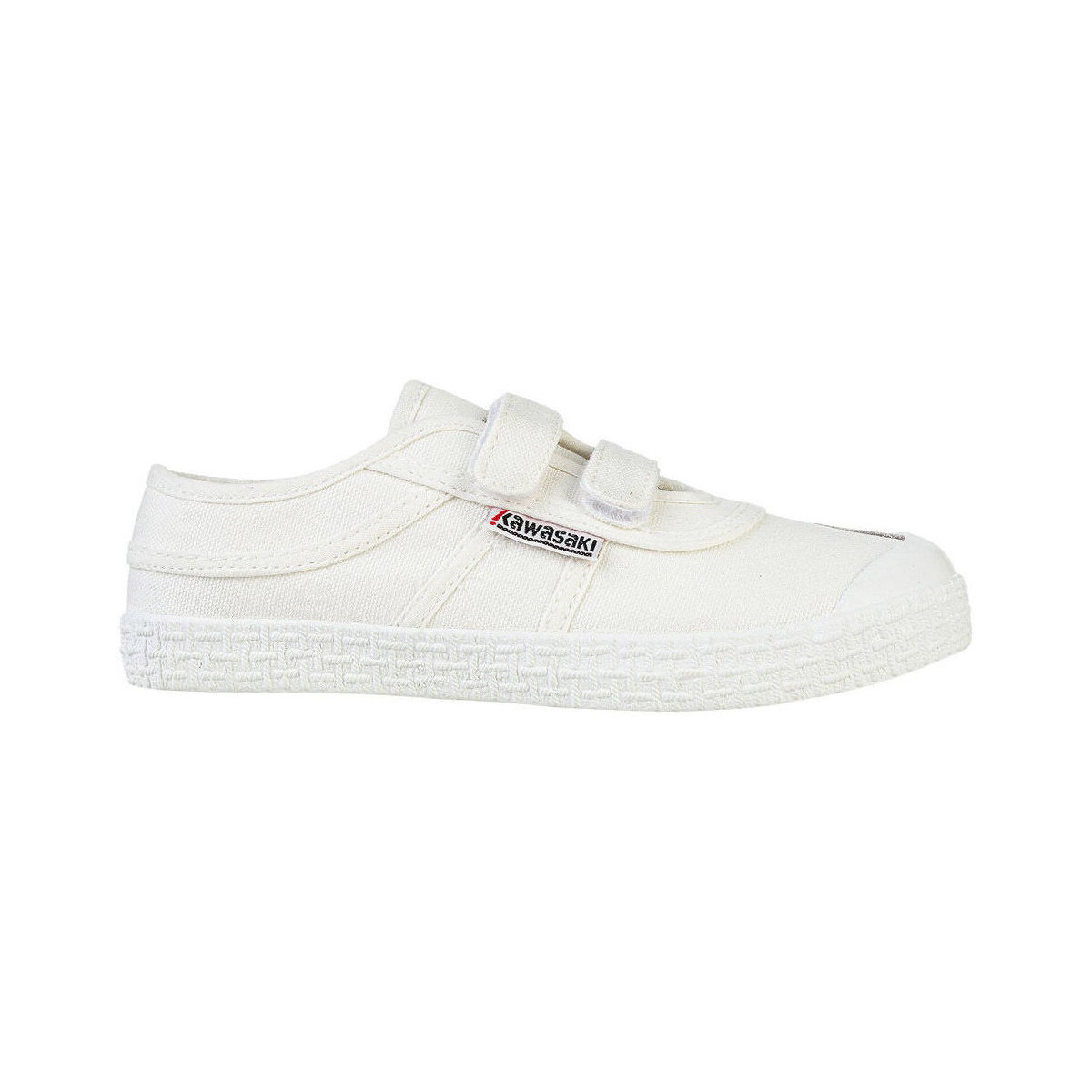 Skor Barn Sneakers Kawasaki Original Kids Shoe W/velcro K202432 1002S White Solid Vit