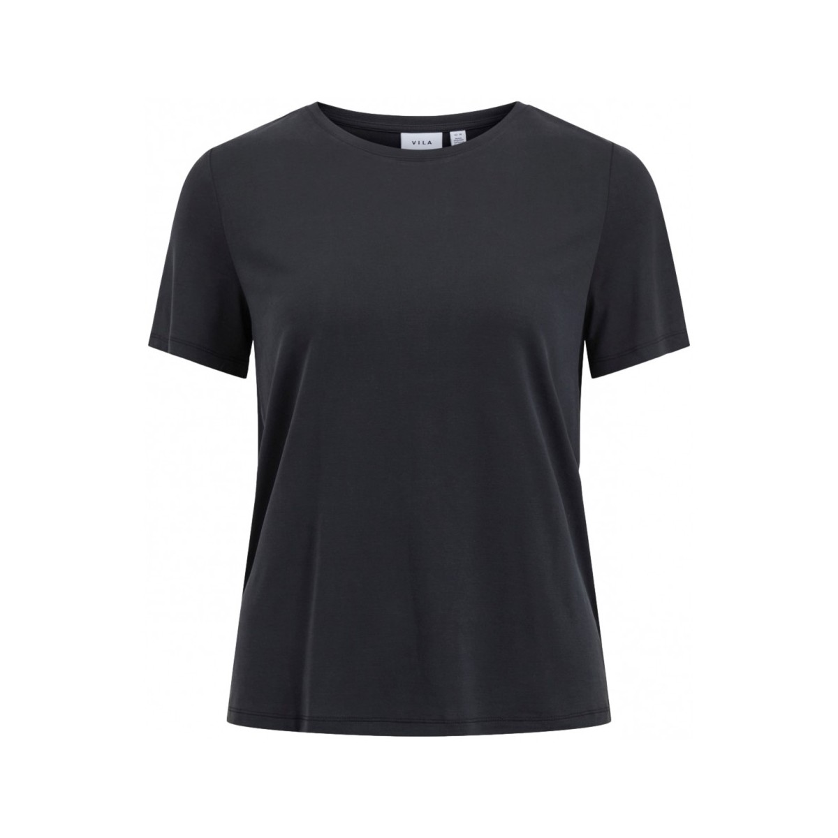 textil Dam Sweatshirts Vila Modala O Neck T-Shirt - Black Svart