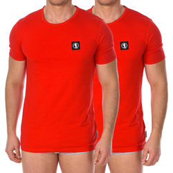 textil Herr T-shirts Bikkembergs BKK1UTS07BI-RED Röd