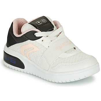 Skor Pojkar Sneakers Geox J XLED G. A - MESH+ECOP BOTT Vit / Svart