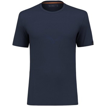 textil Herr T-shirts & Pikétröjor Salewa Puez Eagle Sketch Merino Men's T-Shirt 28340-3960 Blå