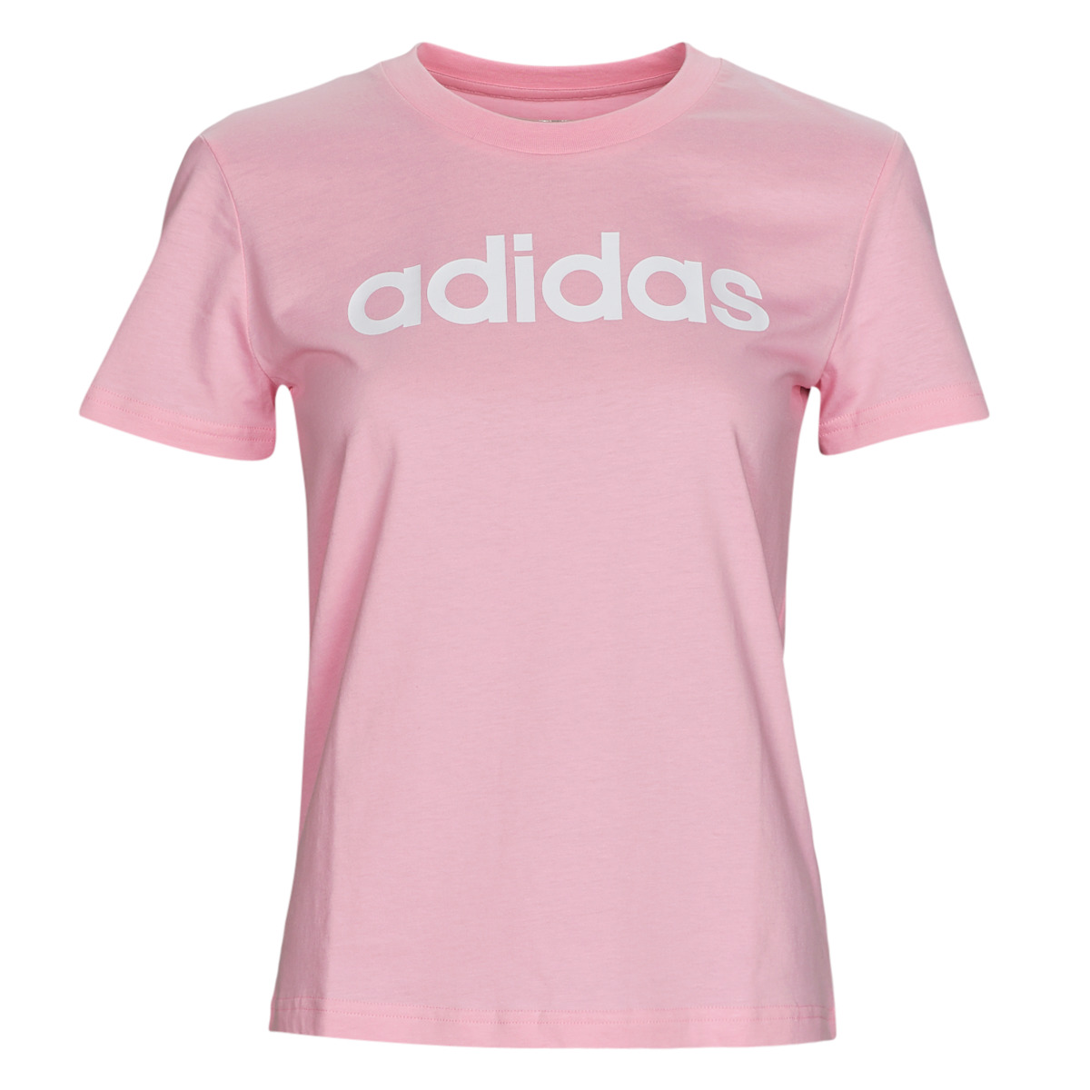 textil Dam T-shirts adidas Performance W LIN T Rosa